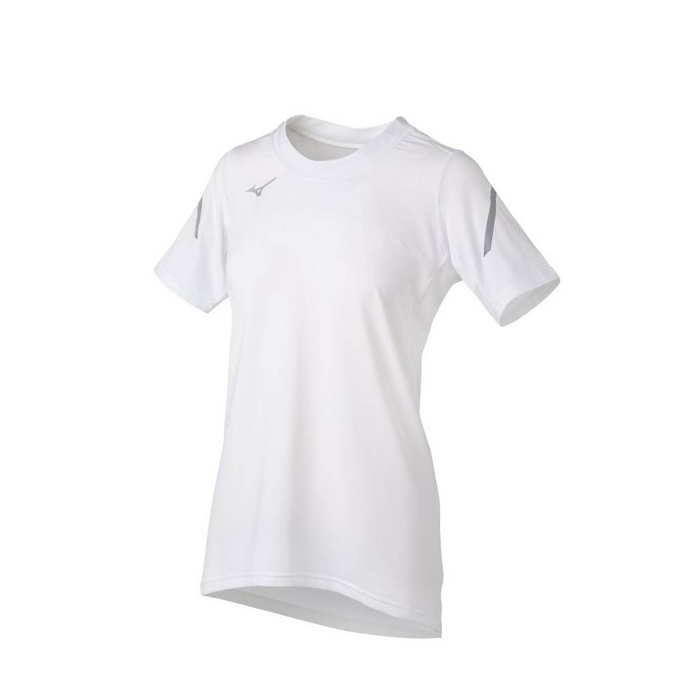 Damske Dresy Mizuno Techno VII Short Sleeve Biele Vypredaj UILT81250